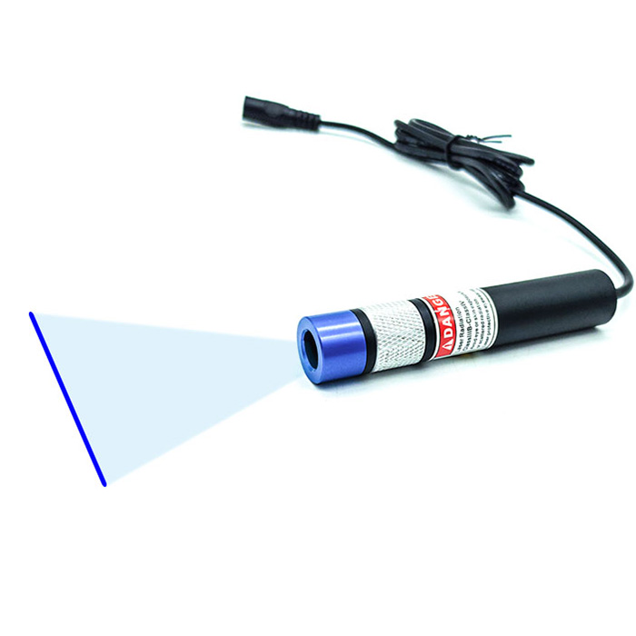 Powell Lens 450nm 50mW~800mW Precision Line Laser Module 3D Vision Laser Adjustable Focus - Click Image to Close